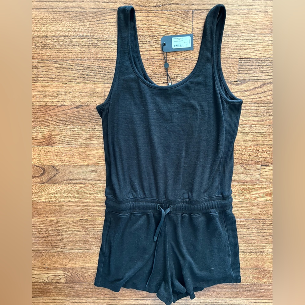 Rag & bone black M tank romper NWT